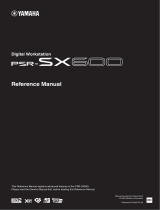 Yamaha PSR-SX600 Benutzerhandbuch
