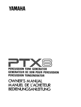 Yamaha PTX8 Bedienungsanleitung