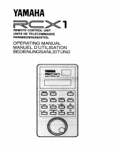 Yamaha RCX1 Bedienungsanleitung