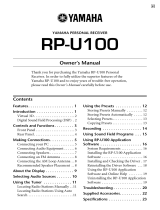 Yamaha RP-U100 Bedienungsanleitung