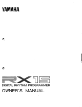 Yamaha RX-15 Bedienungsanleitung