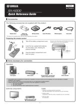 Yamaha RX-A1000 Referenzhandbuch
