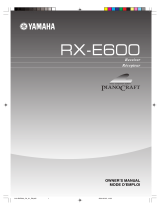 Yamaha RX-E600 Bedienungsanleitung