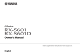 Yamaha RX-S601BL Benutzerhandbuch