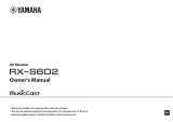 Yamaha RX-S 602 Bedienungsanleitung