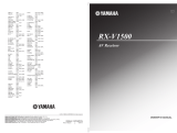 Yamaha RX-V1500 Bedienungsanleitung