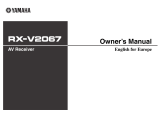 Yamaha RX-V2067 Bedienungsanleitung