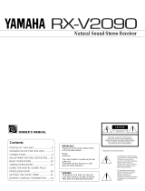 Yamaha RX-V2090 Benutzerhandbuch