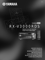Yamaha RXV3000RDS Benutzerhandbuch