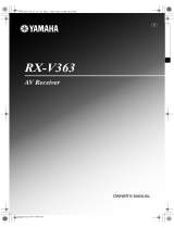 Yamaha RXV363-B - Home Theater Receiver Bedienungsanleitung