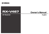 Yamaha RX-V467 Bedienungsanleitung
