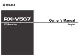 Yamaha RX-V567 Bedienungsanleitung