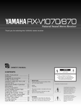 Yamaha RX-V1070/870 Benutzerhandbuch