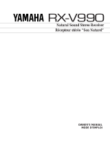 Yamaha RX-V990 Benutzerhandbuch