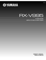 Yamaha RX-V995 Benutzerhandbuch