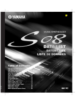 Yamaha S08 Datenblatt