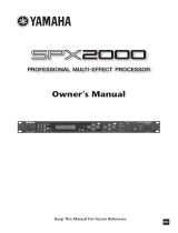 Yamaha SPX2000 Benutzerhandbuch