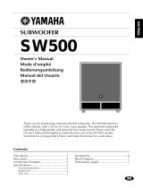 Yamaha SW500 Benutzerhandbuch