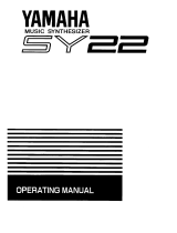 Yamaha SY22 Bedienungsanleitung