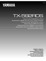 Yamaha TX-592RDS Benutzerhandbuch