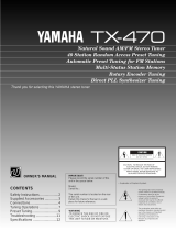 Yamaha TX-470 Bedienungsanleitung