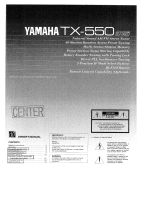 Yamaha TX-550 Bedienungsanleitung