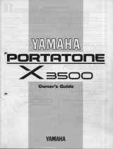 Yamaha X3500 Bedienungsanleitung