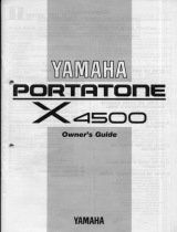 Yamaha Portatone X4500 Bedienungsanleitung