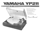 Yamaha YP211 Bedienungsanleitung