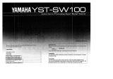 Yamaha YST-SW100 Bedienungsanleitung