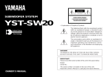 Yamaha YST-SW20 Benutzerhandbuch