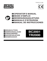 Zenoah TR2000 Benutzerhandbuch
