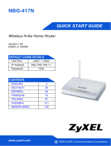 ZyXEL Communications NBG-417N Schnellstartanleitung