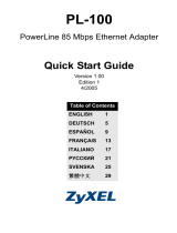 ZyXEL Communications POWERLINE PL-100 Benutzerhandbuch