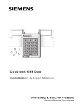 Bewator Codelock K44 Duo Benutzerhandbuch