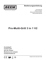Beem Pro-Multi-Grill 3 in 1 V2 Benutzerhandbuch