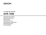Denon AVR 1906 - AV Receiver Bedienungsanleitung