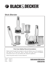 BLACK+DECKER SB3040 Benutzerhandbuch