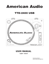 American Audio TTD 2400 USB Benutzerhandbuch