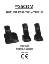 Esscom BUTLER E550 TRIPLE Benutzerhandbuch
