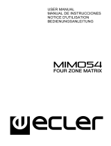 Ecler MIMO54 Benutzerhandbuch