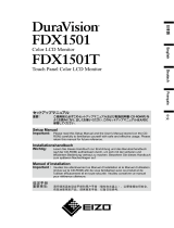 Eizo DURAVISION FDX1501 Benutzerhandbuch