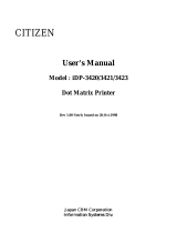 Citizen Systems iDP-3421 Benutzerhandbuch