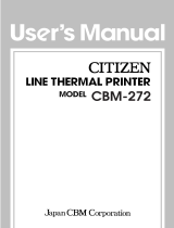 Citizen CBM-272 Bedienungsanleitung