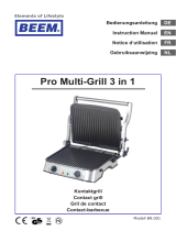 Beem Pro Multi-Grill 3 in 1 Benutzerhandbuch