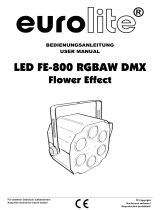 EuroLite LED FE-800 RGBAW DMX Benutzerhandbuch