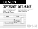 Denon AVR-550SD Bedienungsanleitung