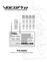 VocoPro PA-MAN Benutzerhandbuch