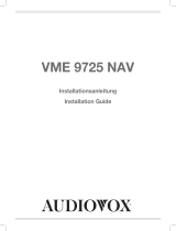 Audiovox VME 9725 Installationsanleitung