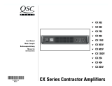 QSC CX302, CX502, CX702, CX902, CX1102, CX254, CX404, CX204V, CX302V, CX602V, CX1202V Benutzerhandbuch